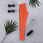aperçu legging orange avec matériel de sport