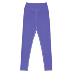 Legging de sport pour femme violet en nylon Éconyl, tissu léger sans couture, effet seconde peau pour un confort optimal. Photo du produit de devant.
