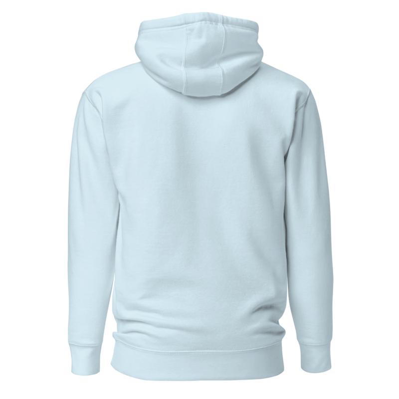Sweat à capuche décontracté Cozymotion bleu en lyocell Tencel, doux et respirant, avec poche frontale.