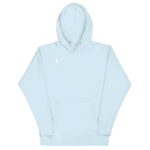 Sweat à capuche décontracté Cozymotion bleu en lyocell Tencel, doux et respirant, avec poche frontale.