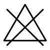pictogramme qui indique pas d'assouplissant et de détergeant