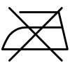 Pictogramme qui indique pas de repassage