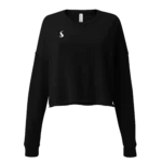Sweat noir vue de face porté en mode fantôme