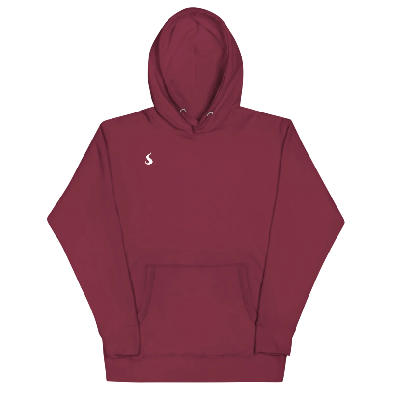 Sweat à capuche décontracté Cozymotion bordeau en lyocell Tencel, doux et respirant, avec poche frontale.