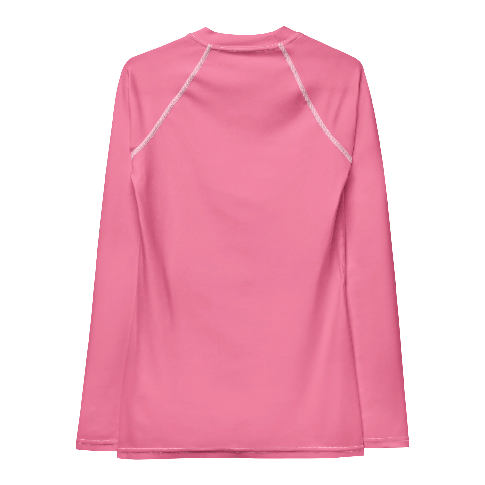 T-shirt manche longue Energy Flow de couleur rose en matière lyocell tencel et modal. La photo montre le t-shirt de dos.