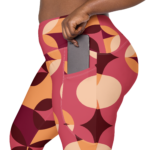 legging femme sport avec des motifs et à poches