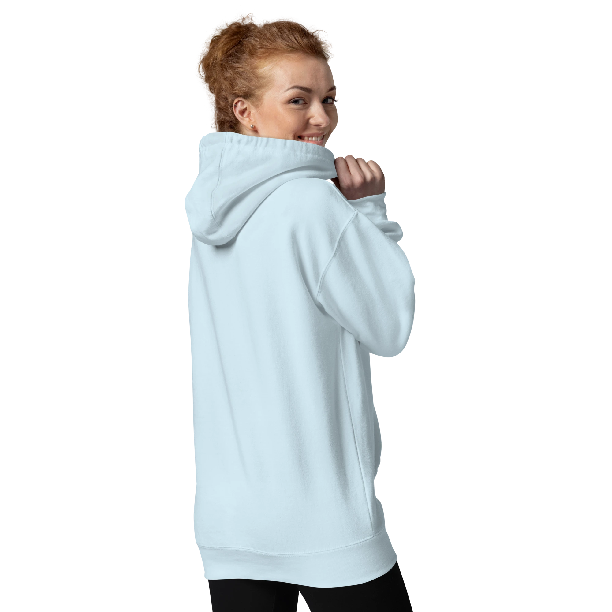 Sweat à capuche décontracté Cozymotion bleu en lyocell Tencel, doux et respirant, avec poche frontale.