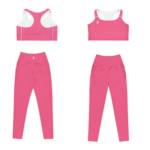 ensemble de sport rose brassière et legging