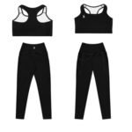 ensemble de sport noir brassière et legging