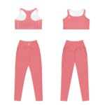 ensemble de sport rose brassière et legging
